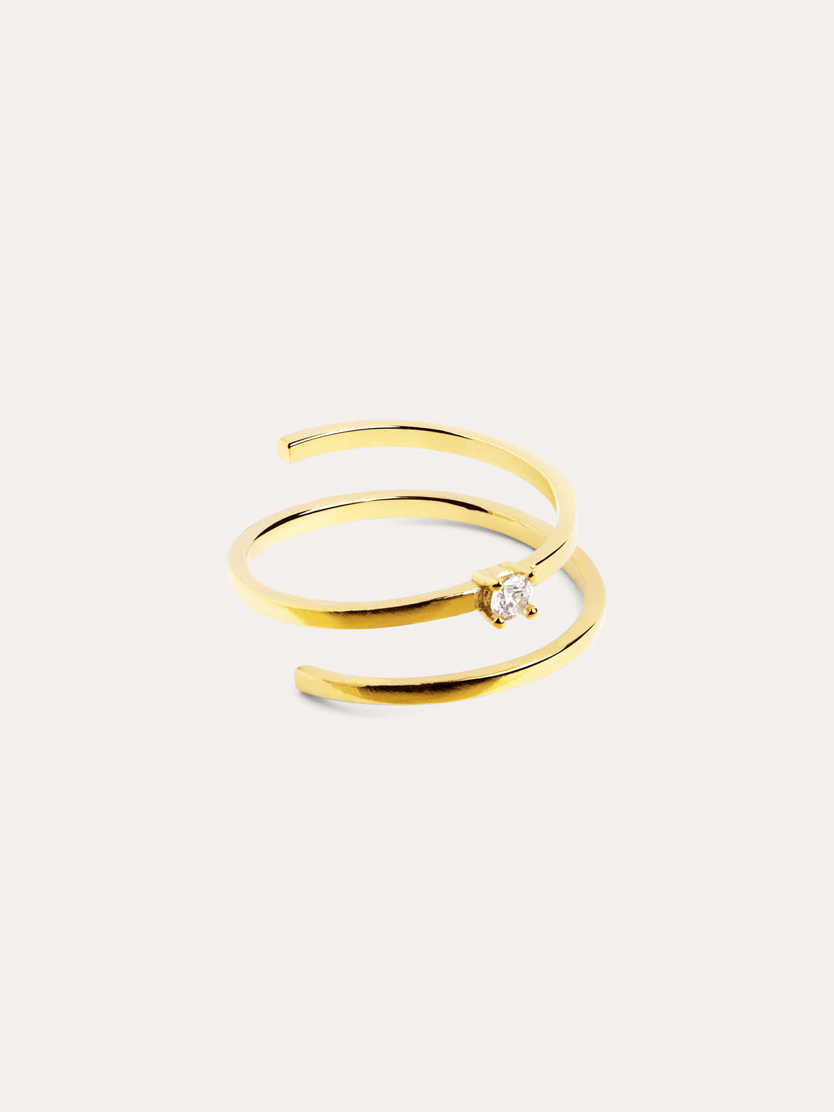 Anello Spiral Spark Placcatura oro