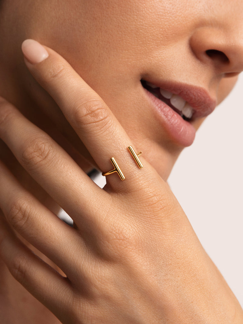 Sticks Gold Ring