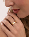 Starla Sparks Stainless Steel Gold Ring