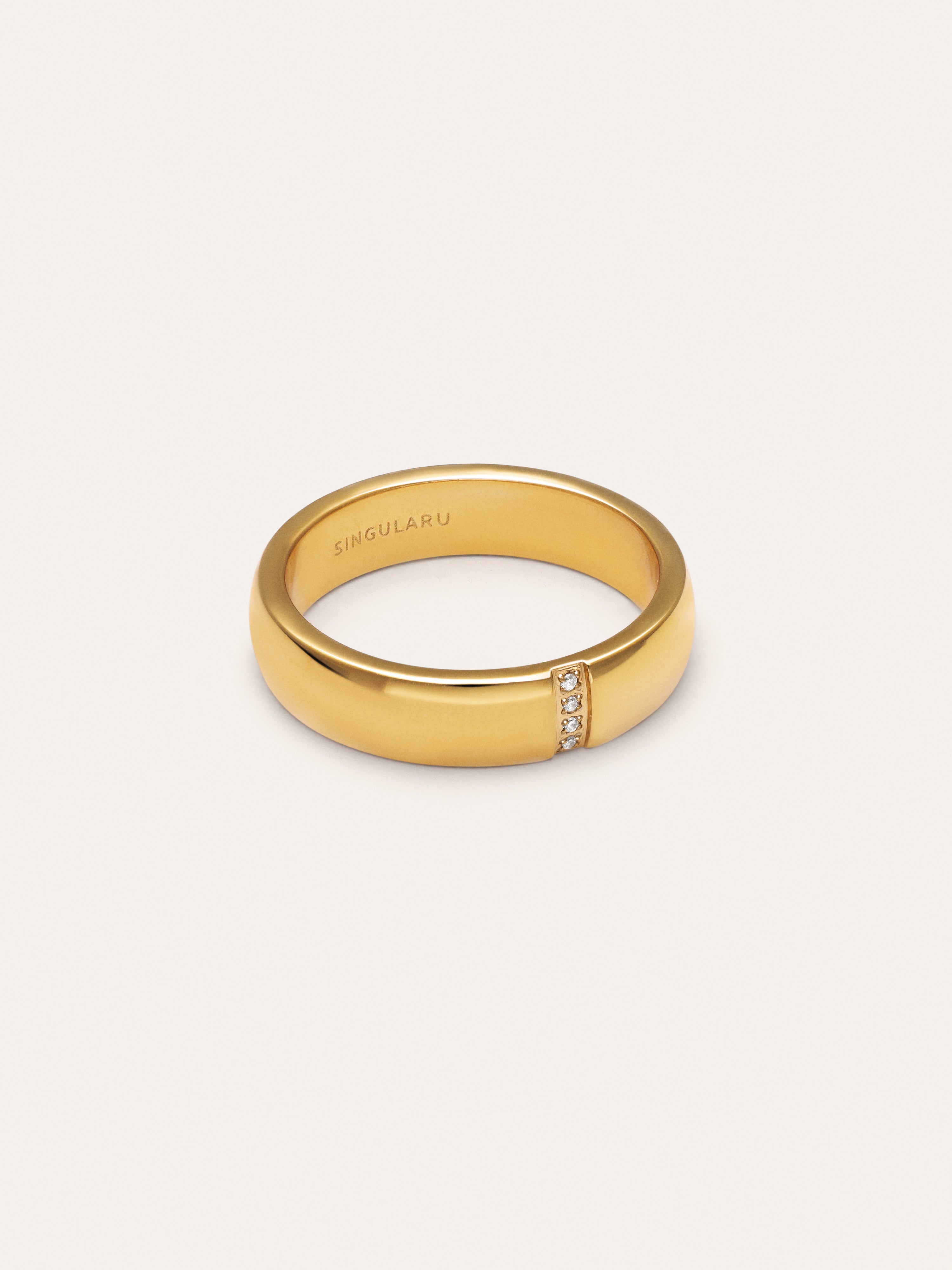 Starla Sparks Stainless Steel Gold Ring