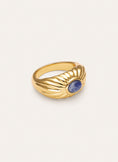 Sunbeam Blue Ring Gold Plated