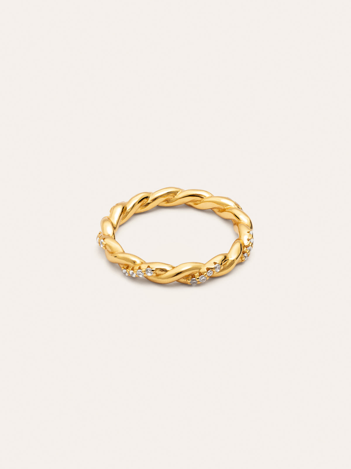 Tressia Ring, vergoldet