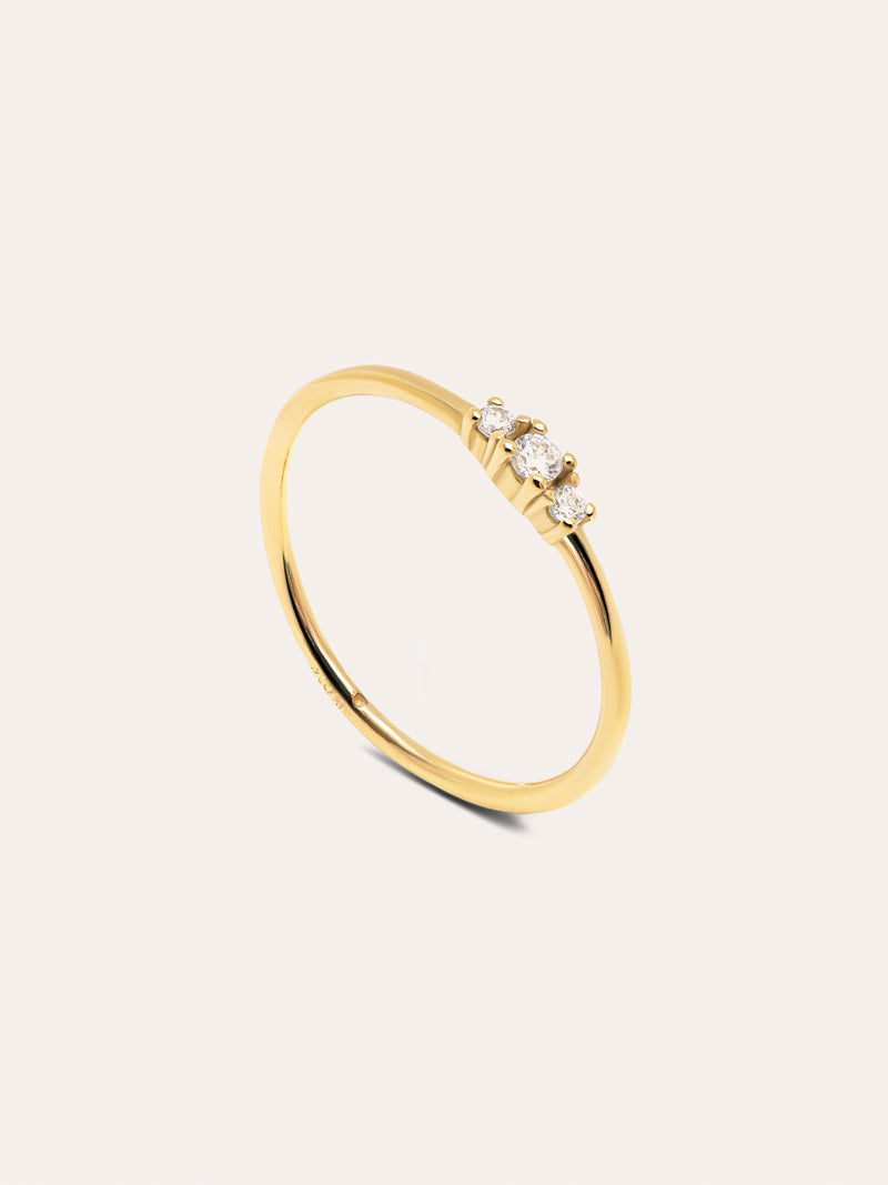 Trini Spark Gold Ring