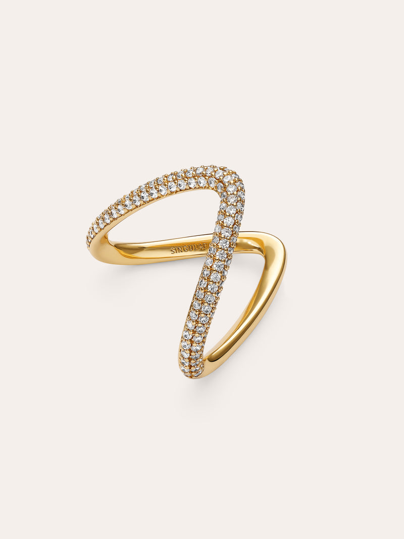 Scarlett V Gold Ring