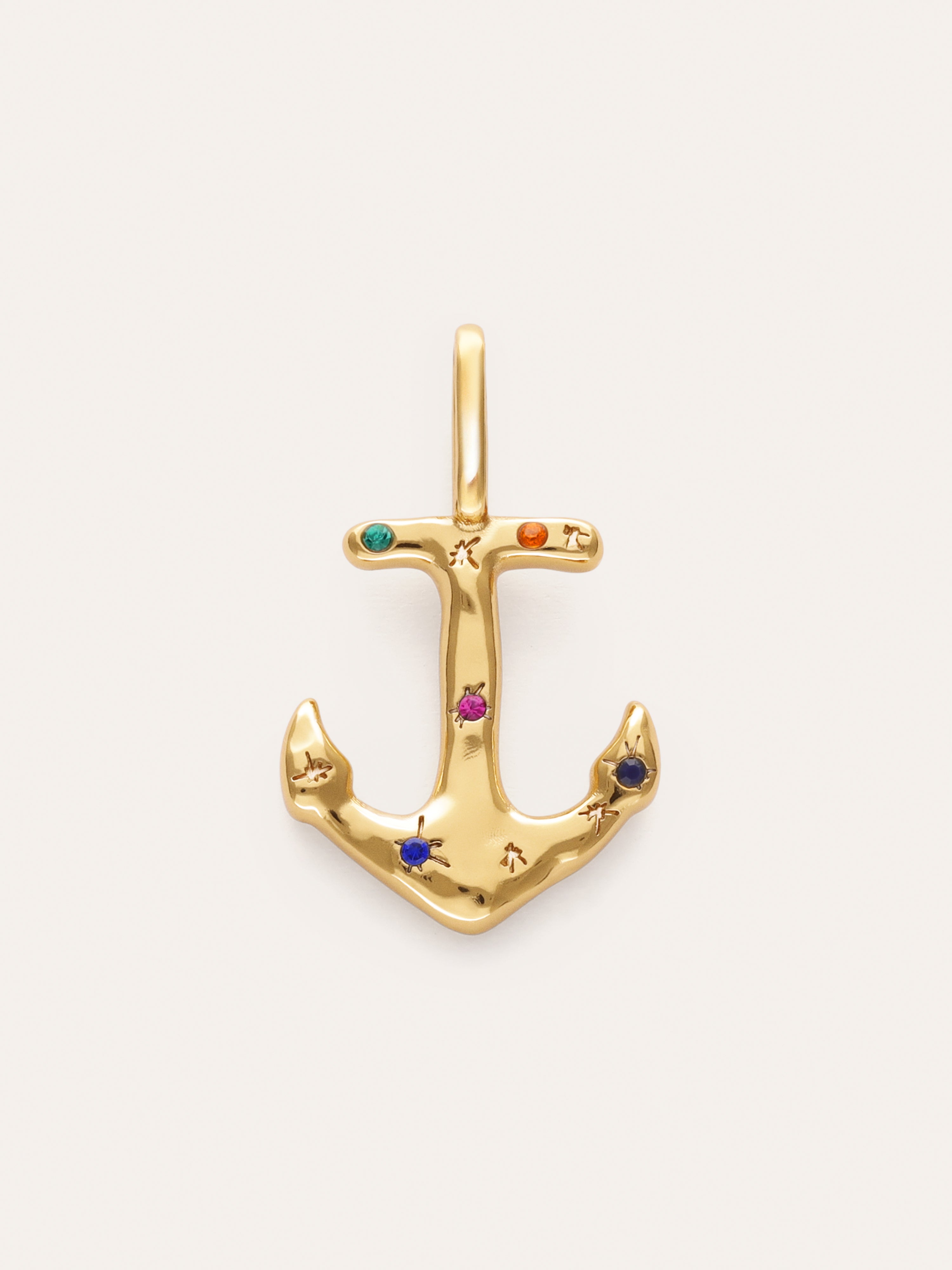 Charm Ancla Baño Oro