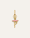 Charm Bailarina Banho de Ouro