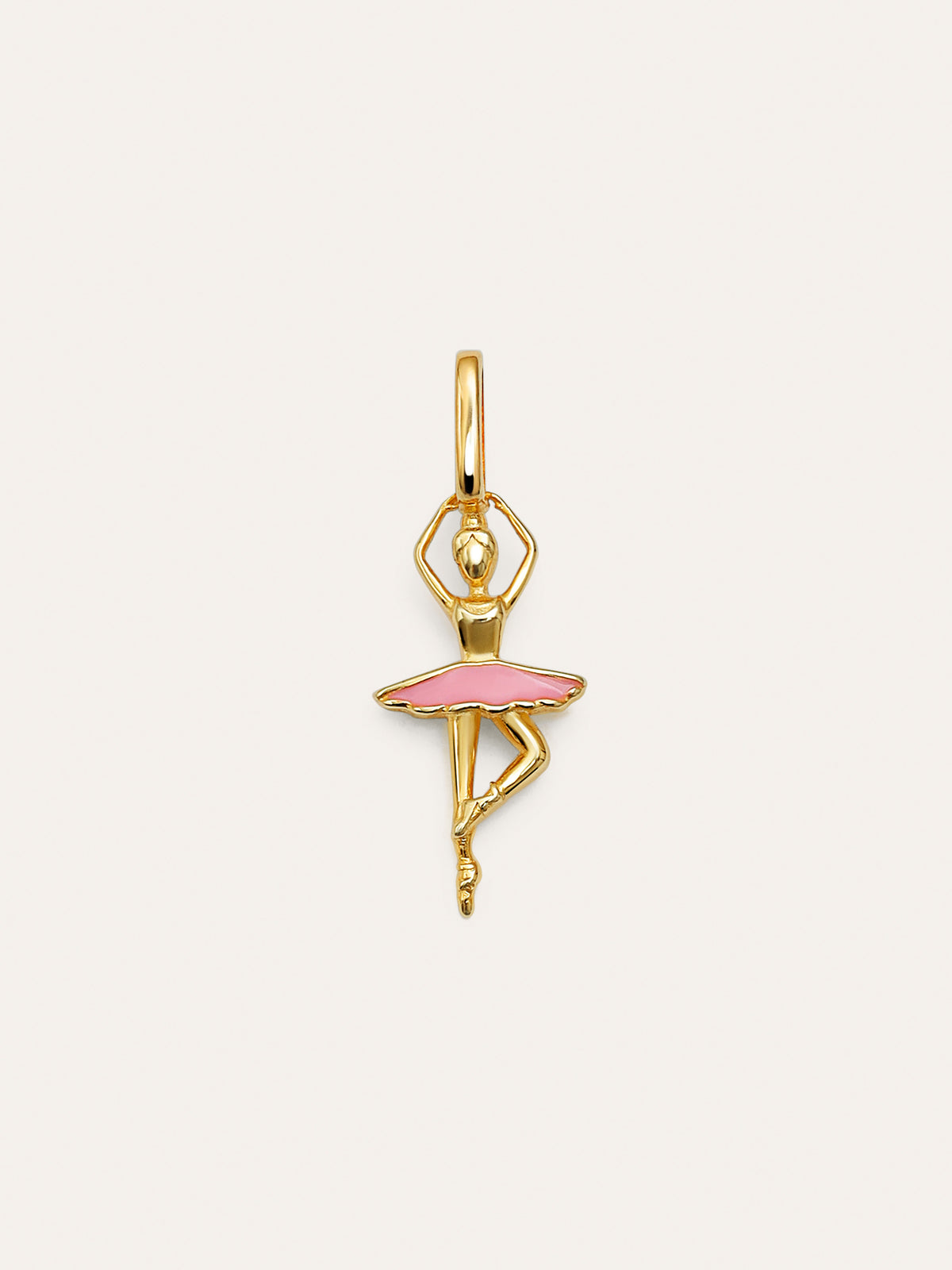 Charm Bailarina Banho de Ouro