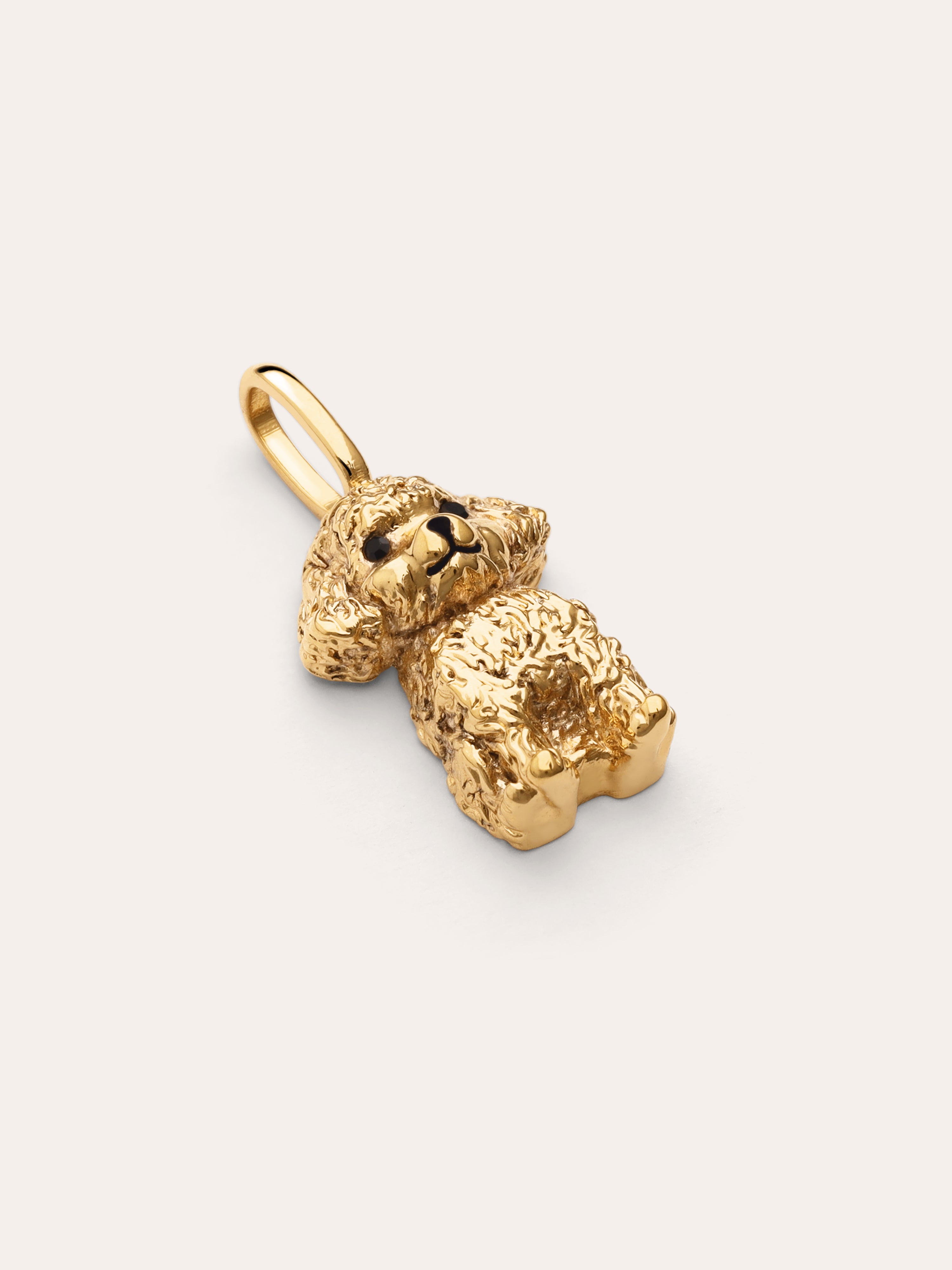 Charm Caniche Toy Baño Oro