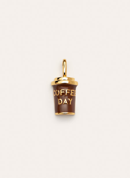 Coffee Gold Charm
