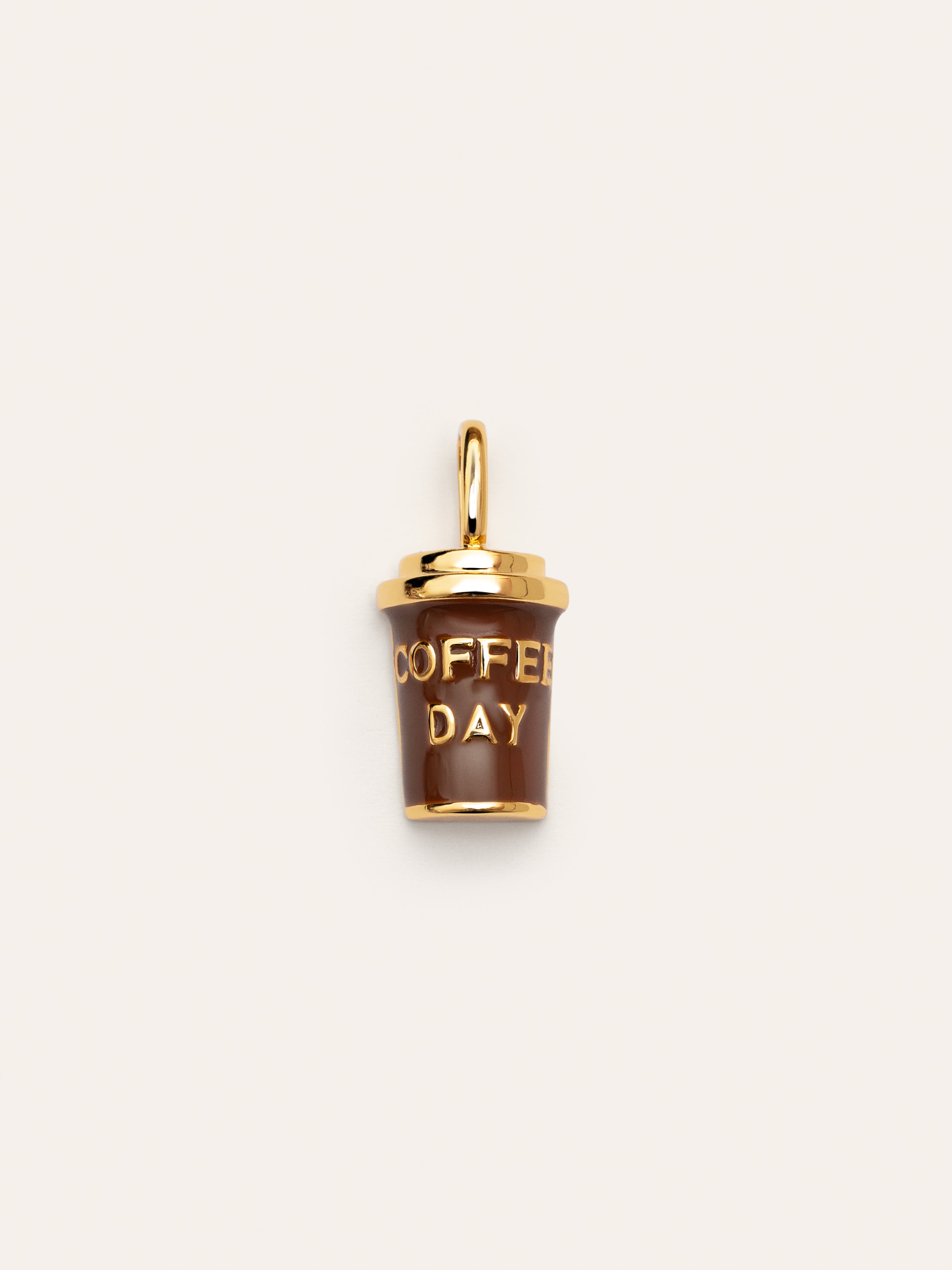 Coffee Gold Charm
