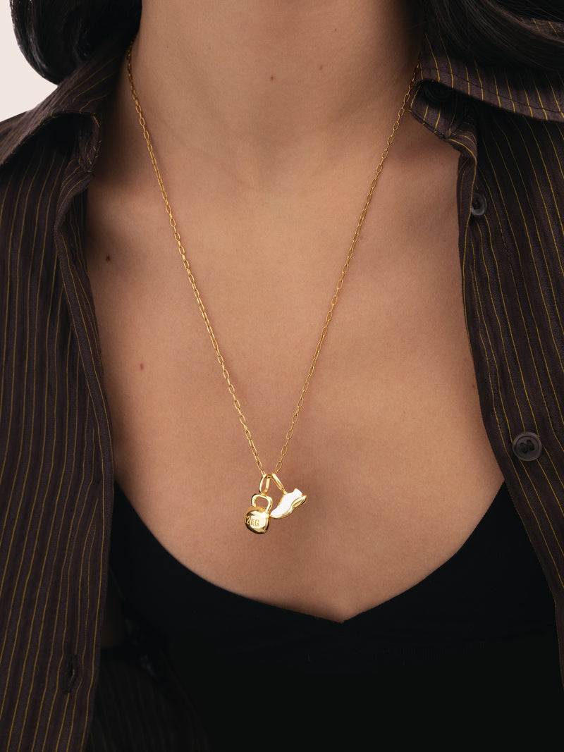 Running Gold Charm