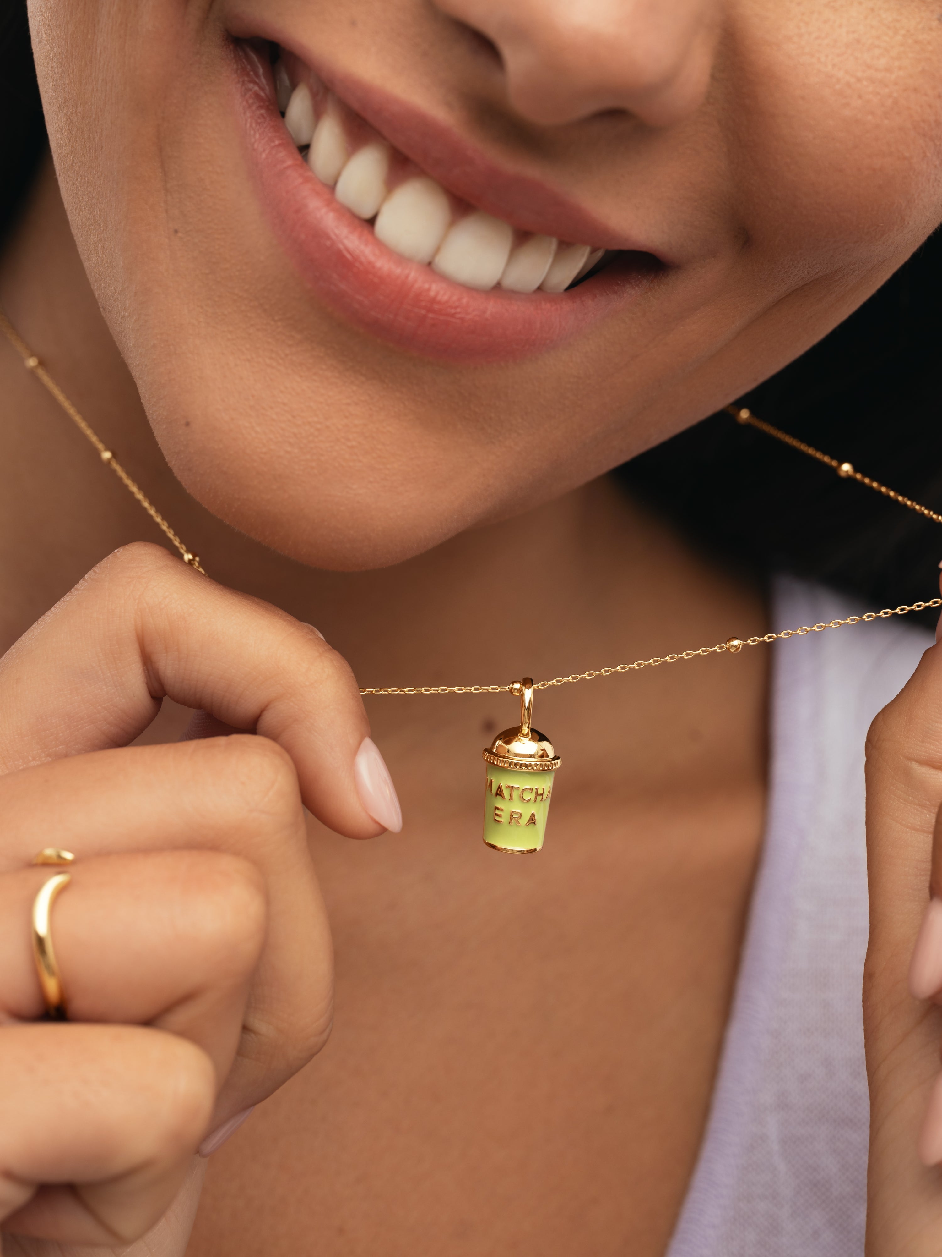 Matcha Gold Charm