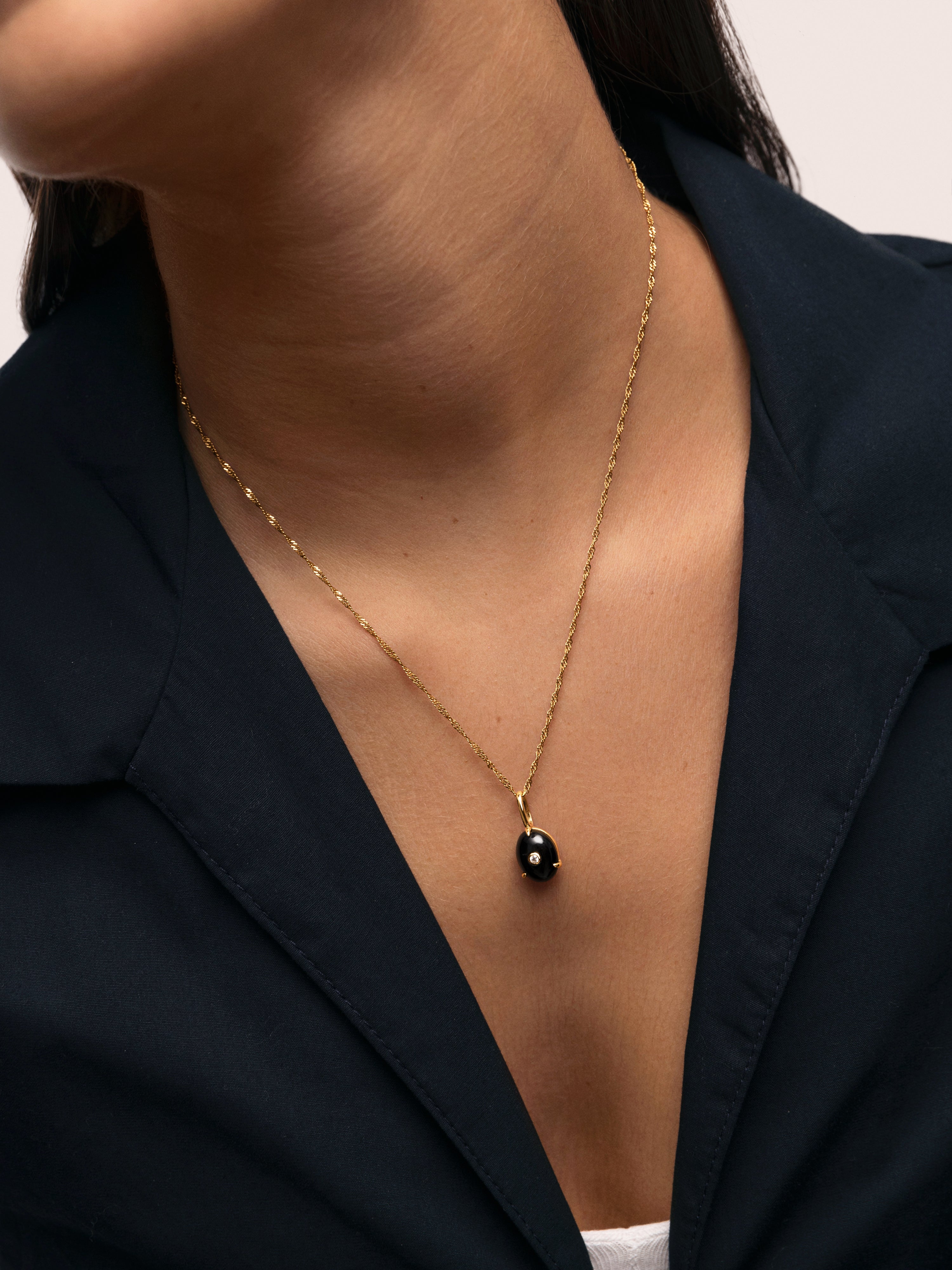 My Maxi Onyx Spark Gold Charm