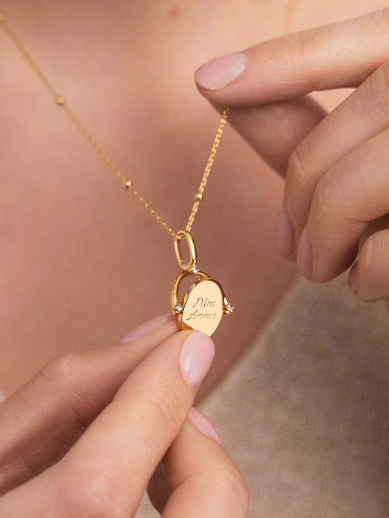 Mon Amour Gold Charm