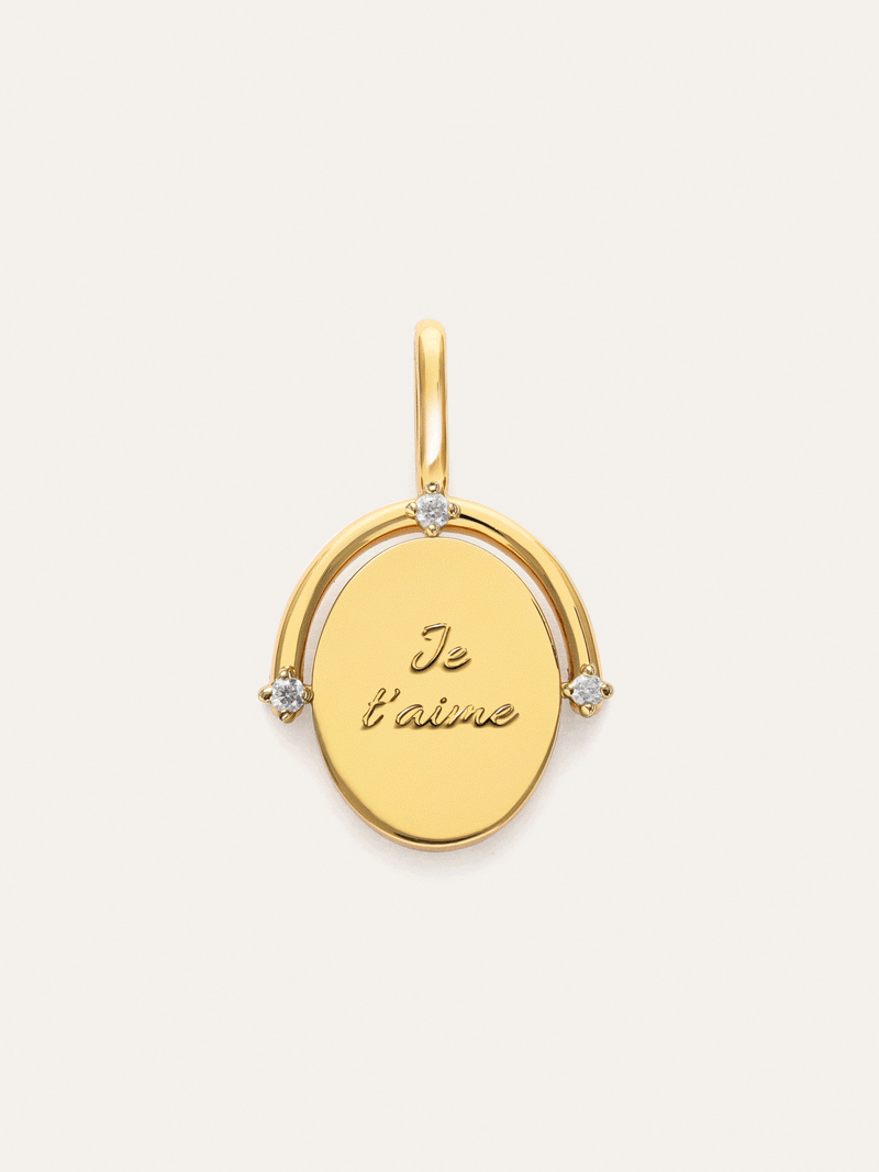 Mon Amour Gold Charm