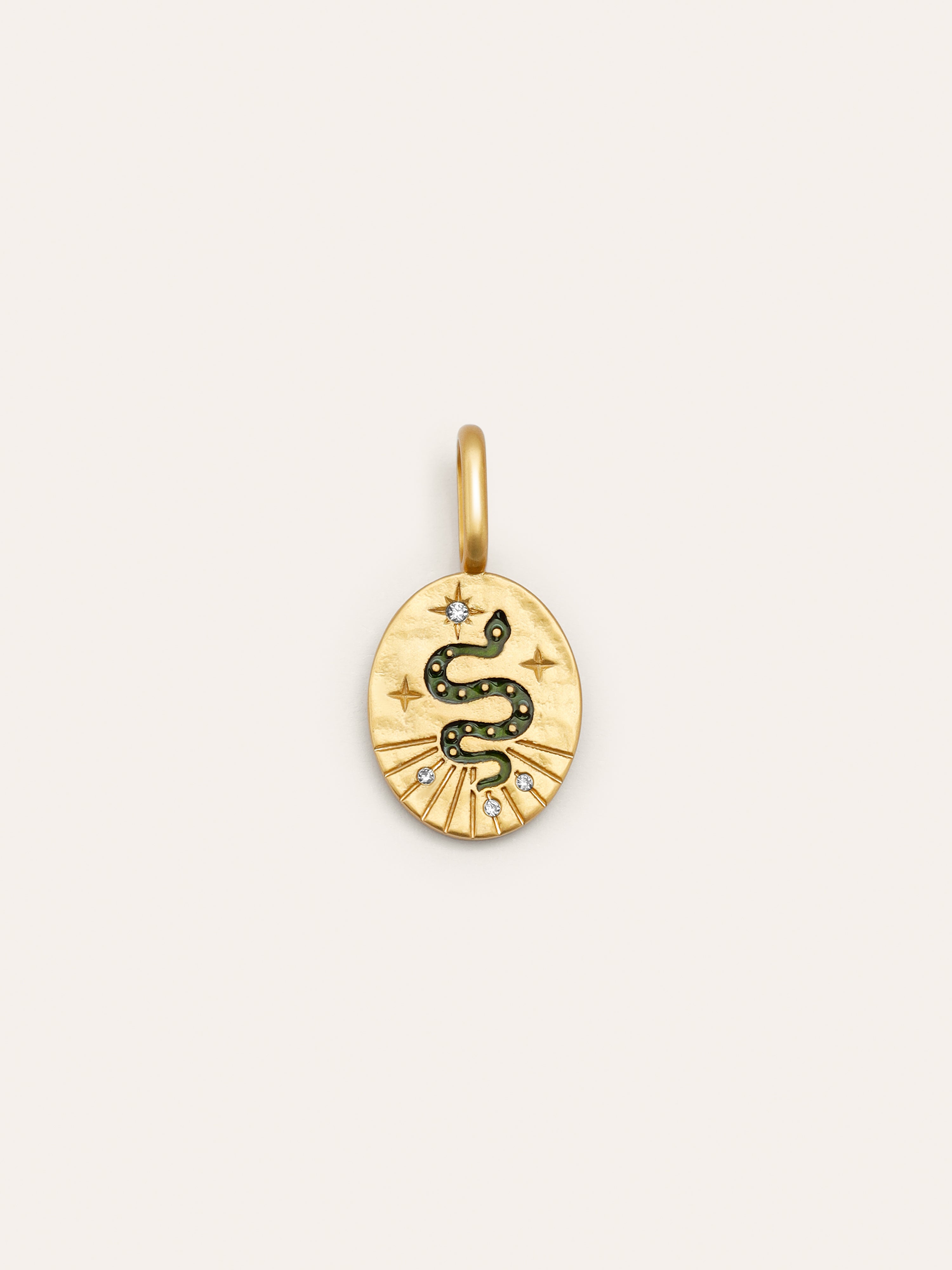 Charm Mystic Serpiente Baño Oro