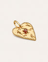 Charm Raw Heart Baño Oro