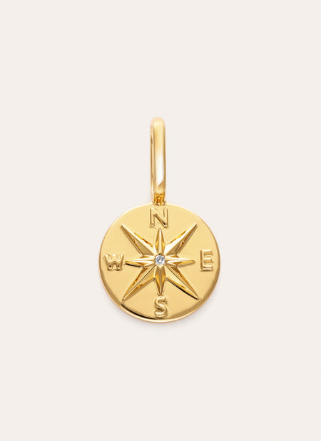 Charm Rosa de Los Vientos Baño Oro
