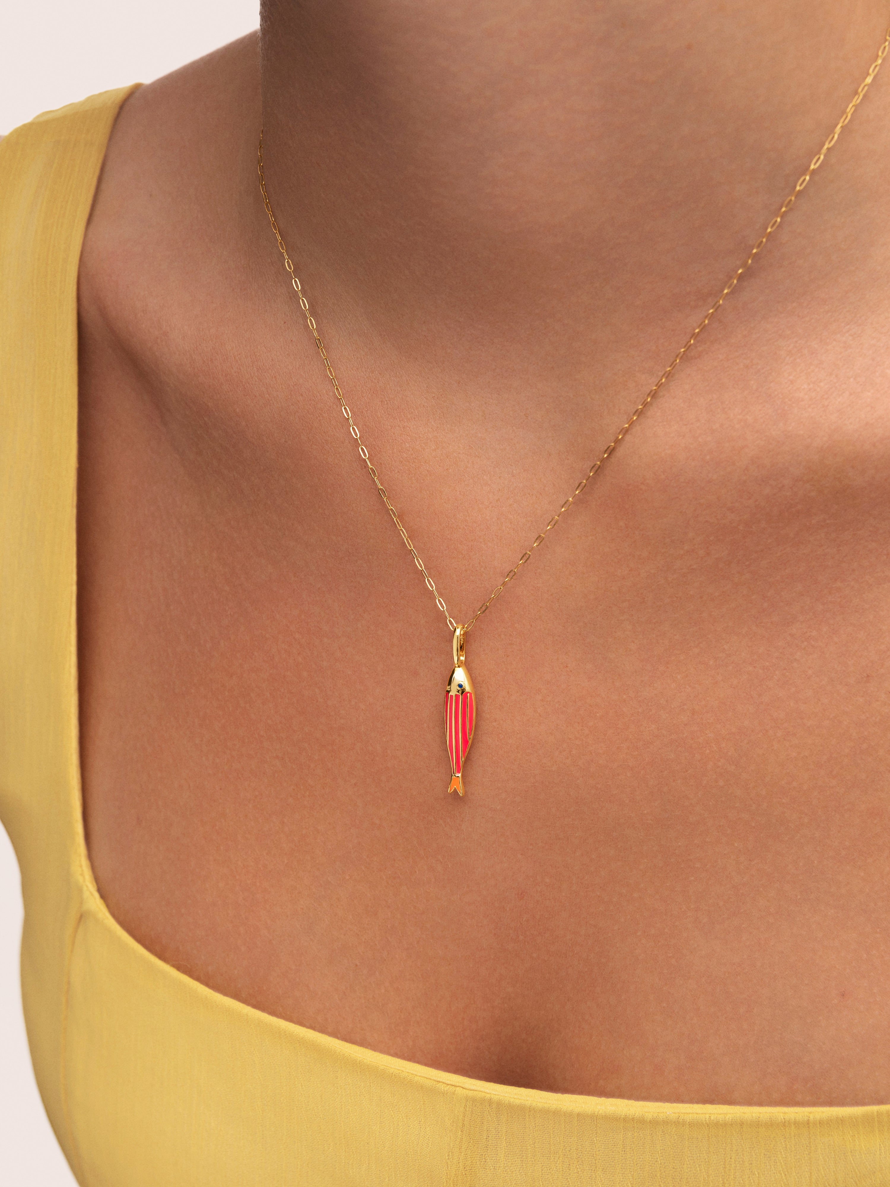 Seaglow Fish Gold Charm