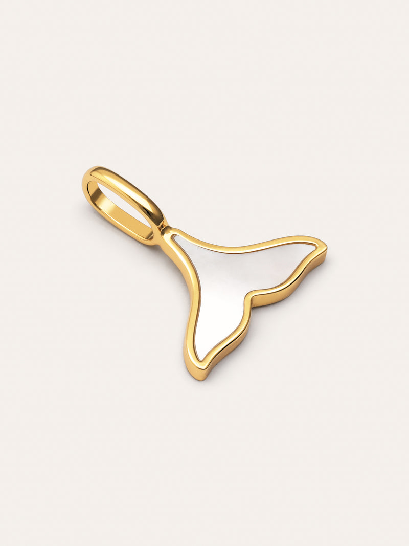 Charm Sirena Nácar Baño Oro