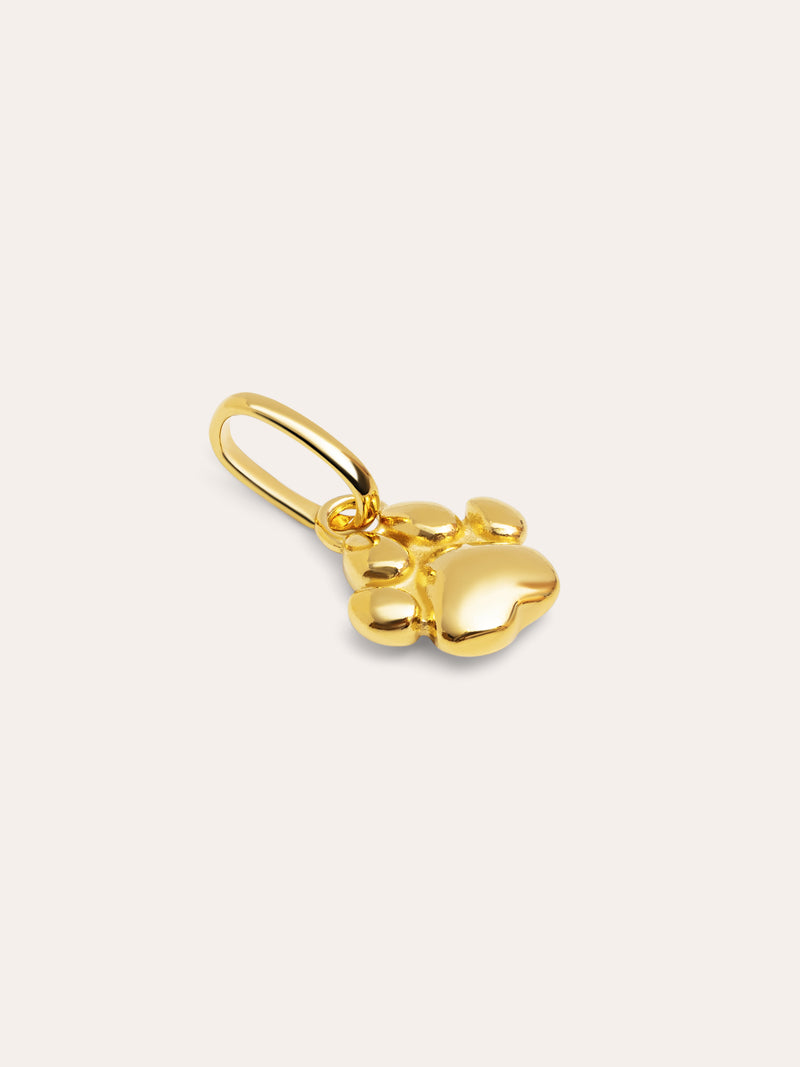 Charm Simple Paw Baño Oro