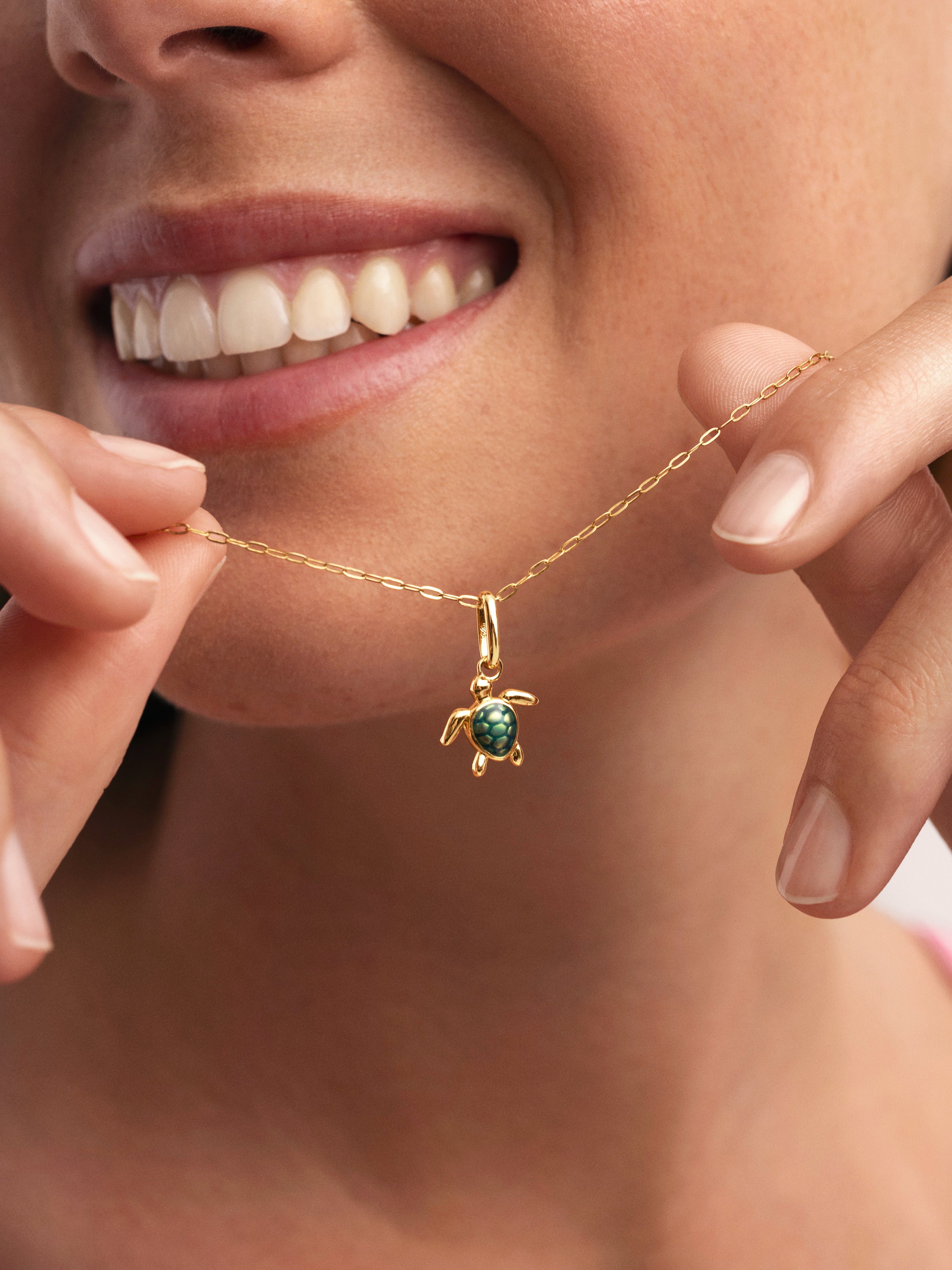 Turtle Gold Charm