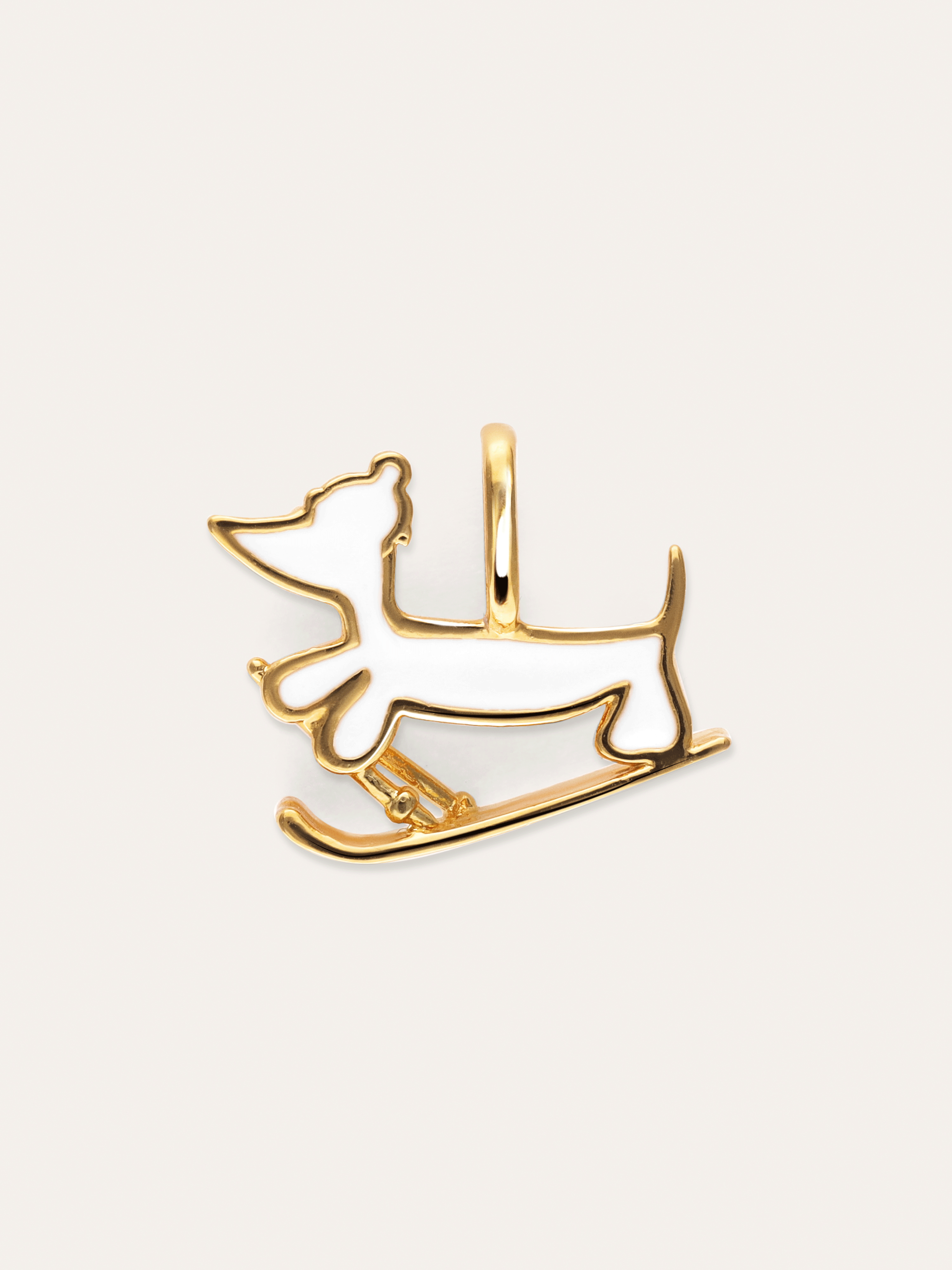 Charm Winter Teckel Baño Oro