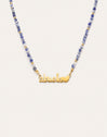 Abuela Heart Cianita Stainless Steel Gold Necklace
