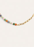 Collar Alpine Chic Stones Acero Baño Oro
