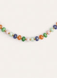 Collar Alpine Stones Acero Baño Oro