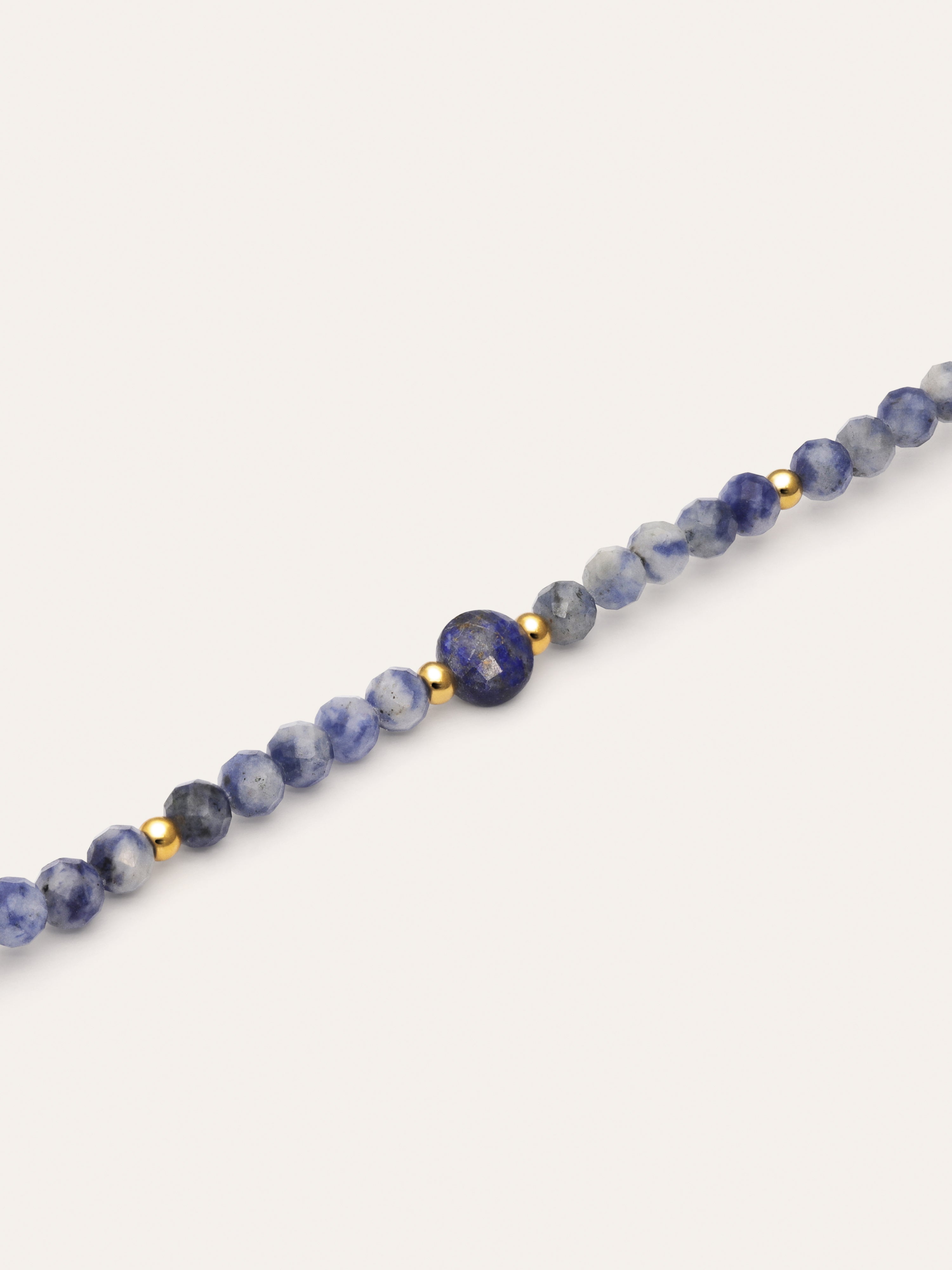 Amulet  Kyanite Stainless Steel Gold Necklace