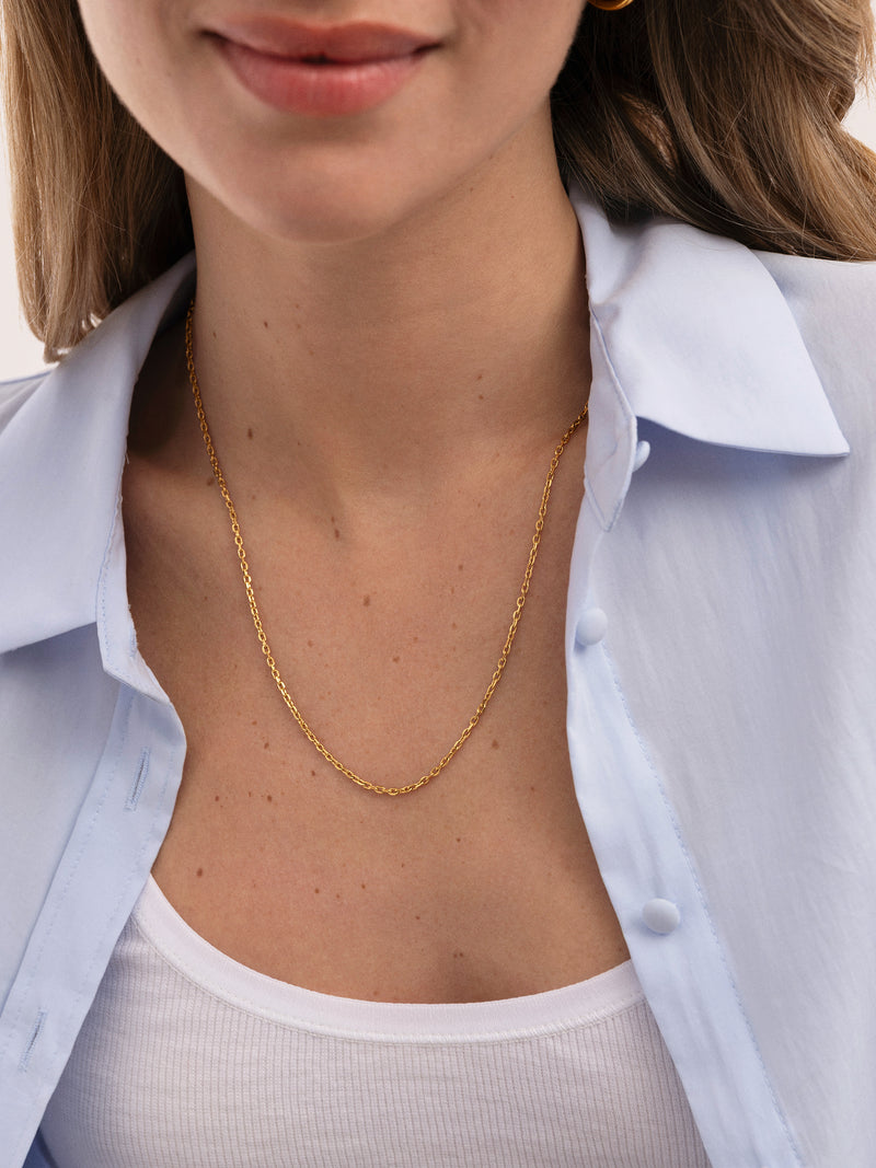 Ana Stainless Steel Gold Necklace