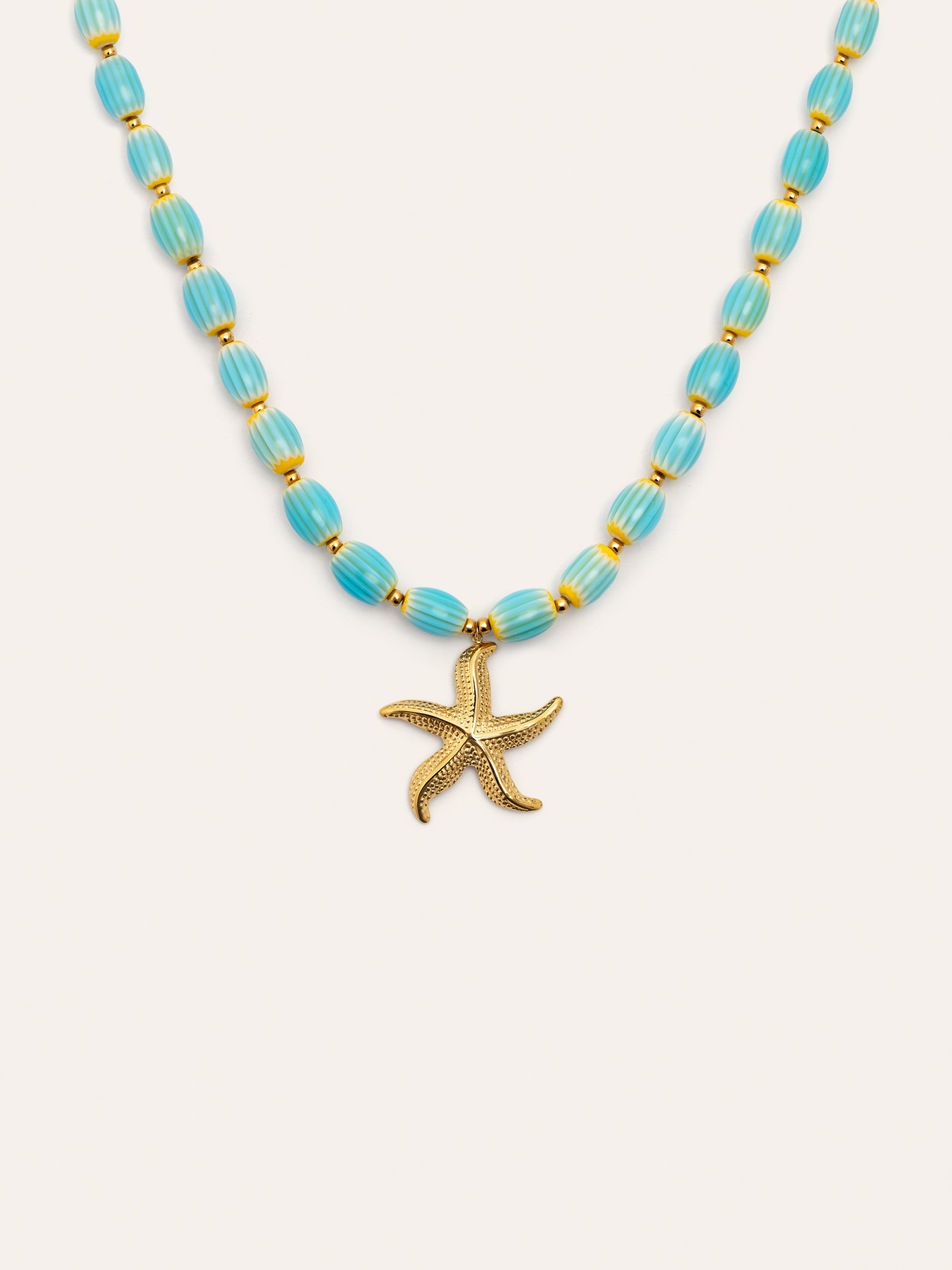 Ariel Colors Stainless Steel Gold Necklace