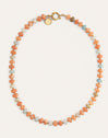 Ambar Stones Stainless Steel Gold Necklace