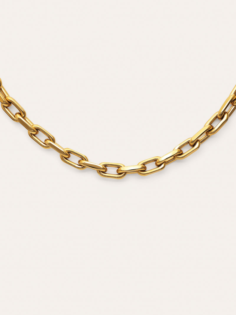 Big Link Stainless Steel Gold Necklace