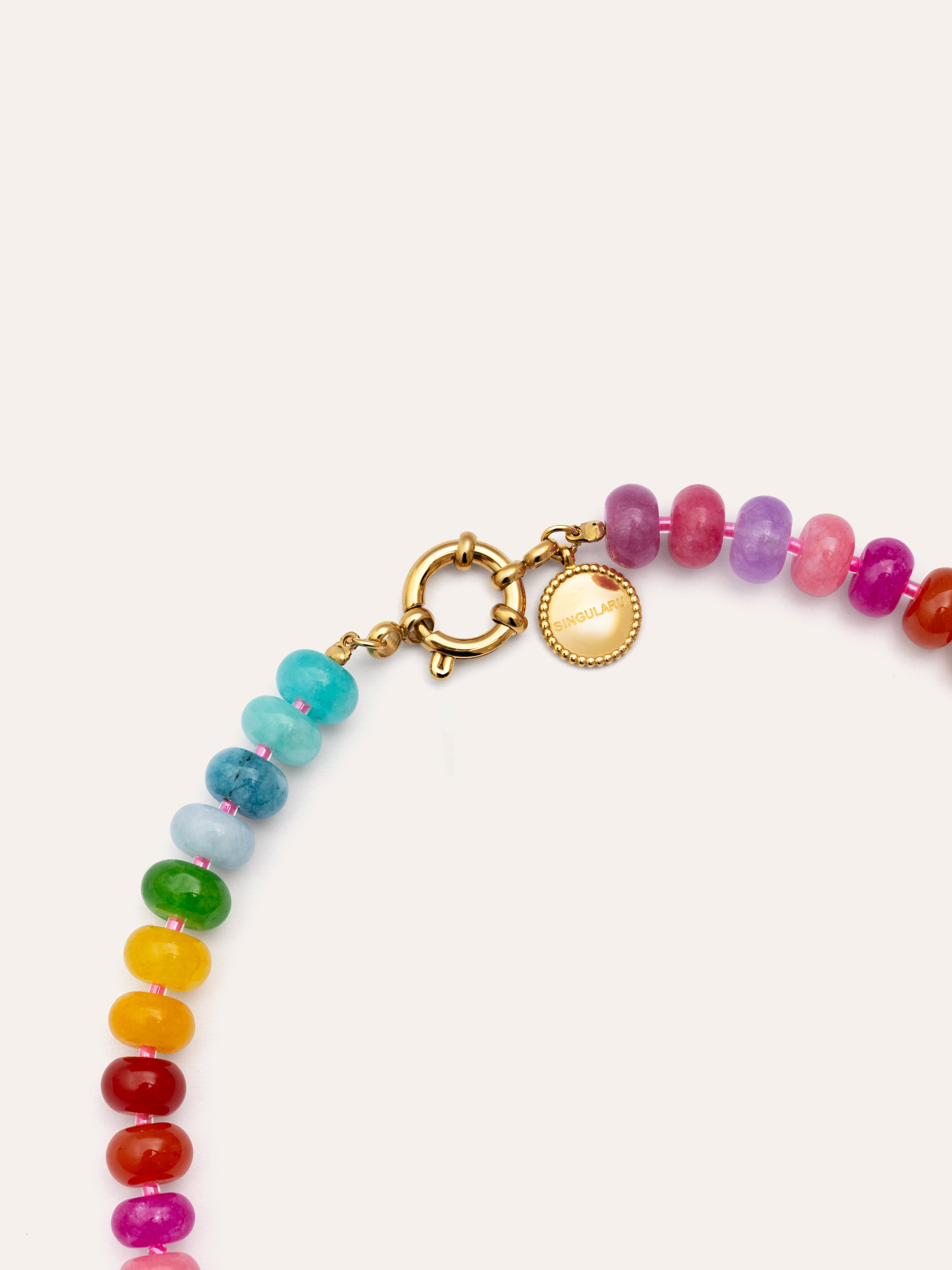 Bloom Stones Stainless Steel Gold Necklace