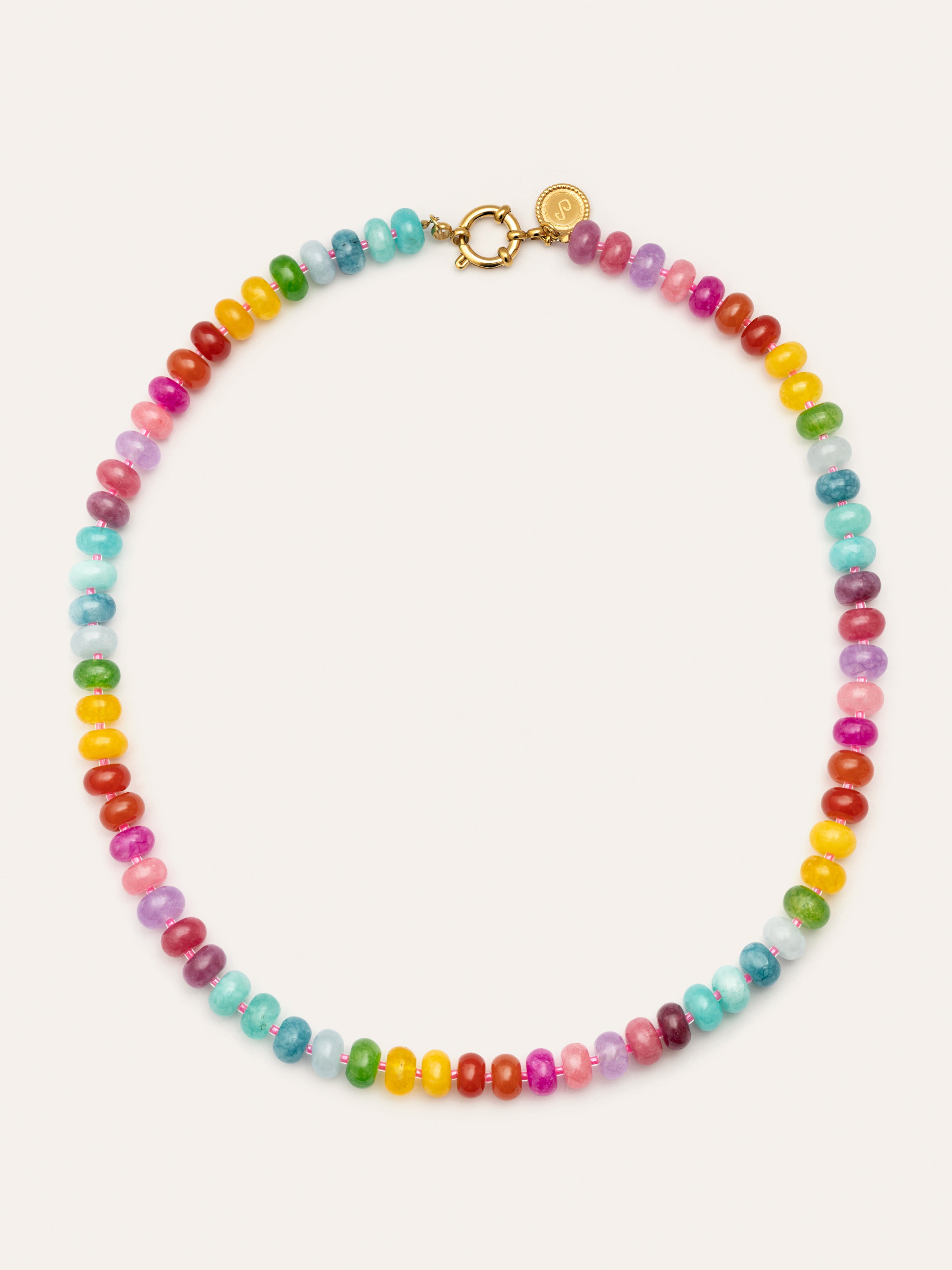 Bloom Stones Stainless Steel Gold Necklace