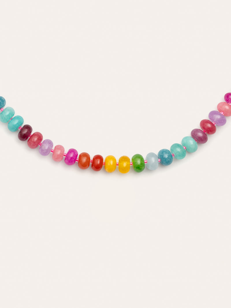 Bloom Stones Stainless Steel Gold Necklace