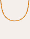 Collar Cala Dots Orange Baño Oro