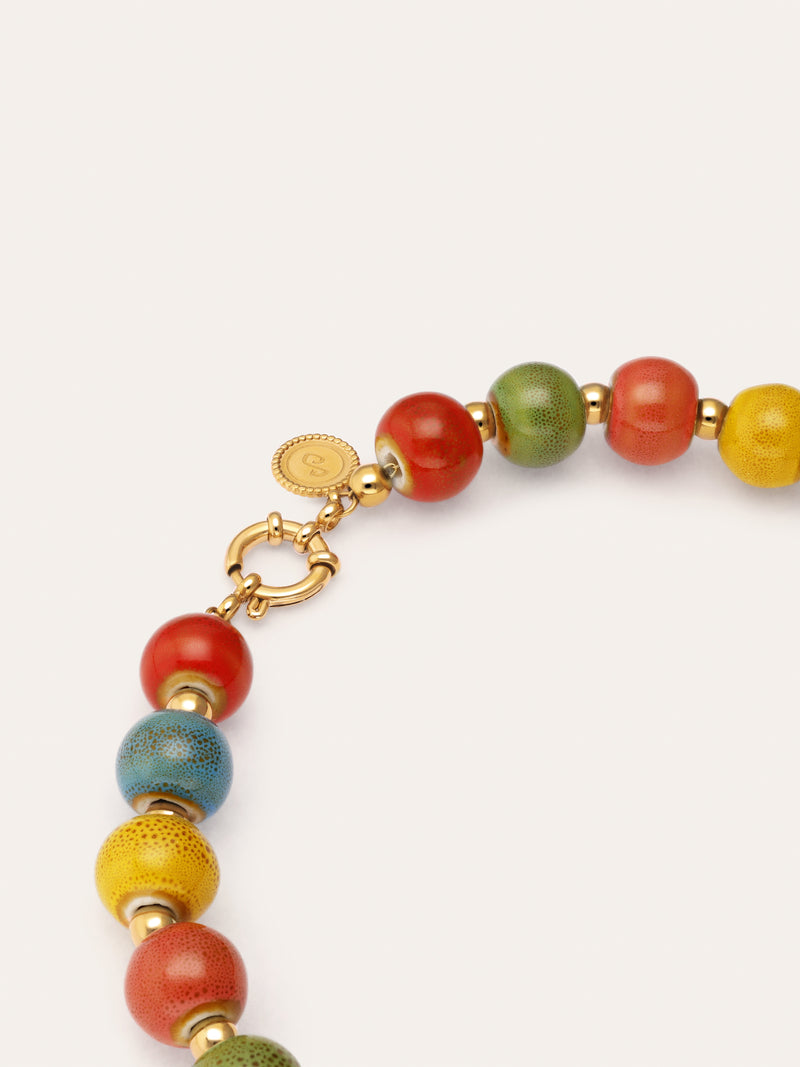 Cinnamon Stainless Steel Gold Necklace