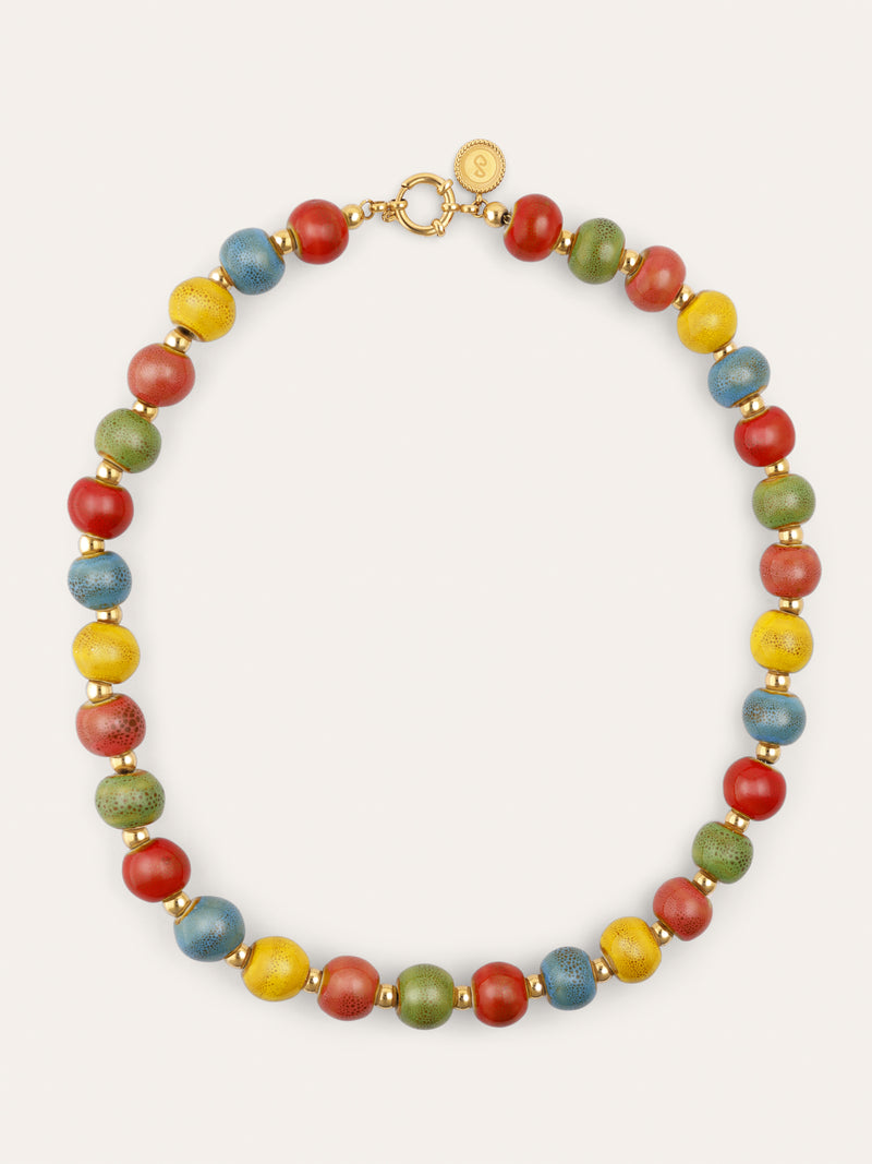 Cinnamon Stainless Steel Gold Necklace