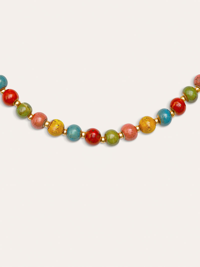 Cinnamon Stainless Steel Gold Necklace