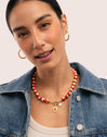 Carmesí Stainless Steel Gold Necklace