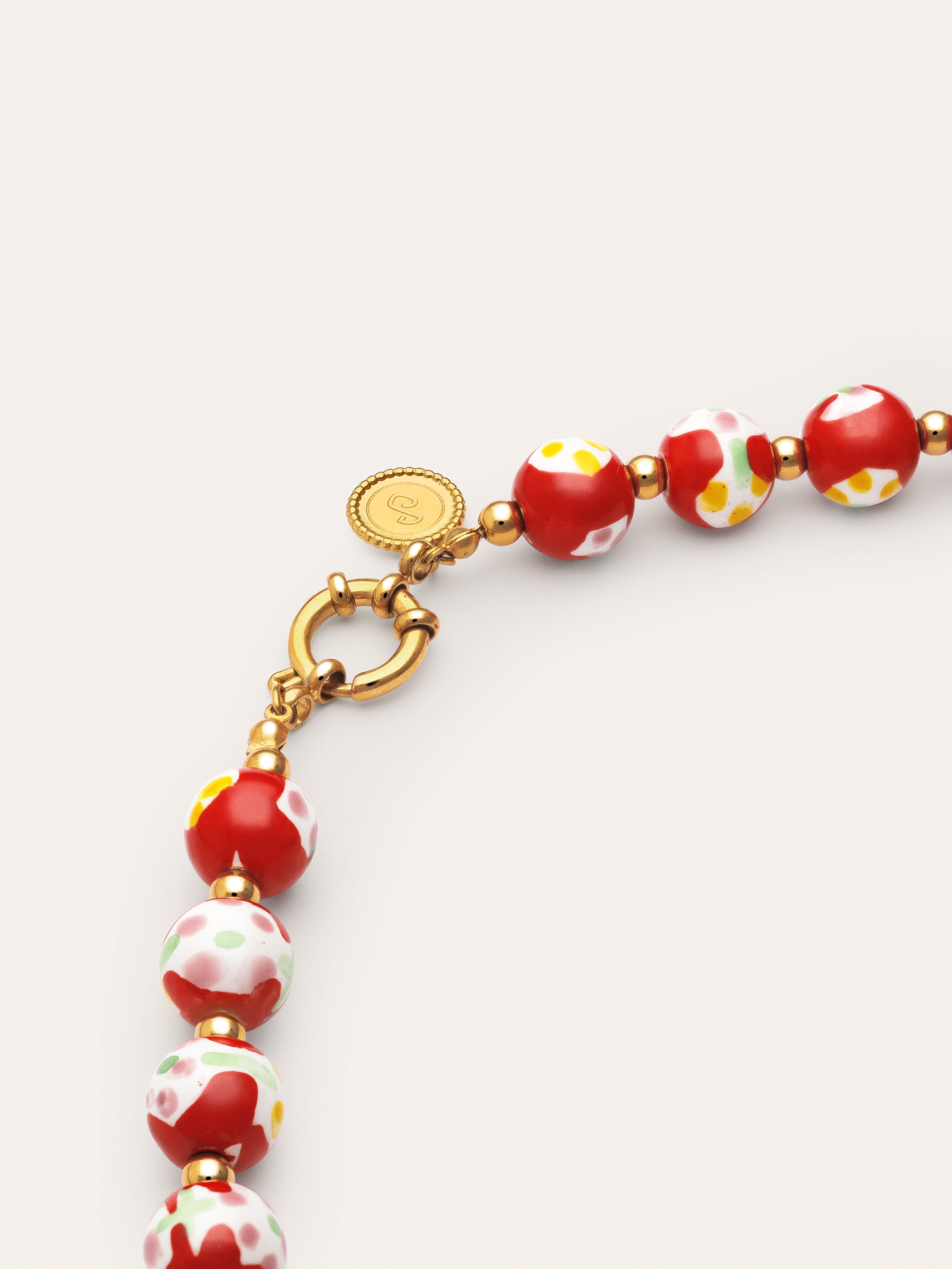 Carmesí Stainless Steel Gold Necklace