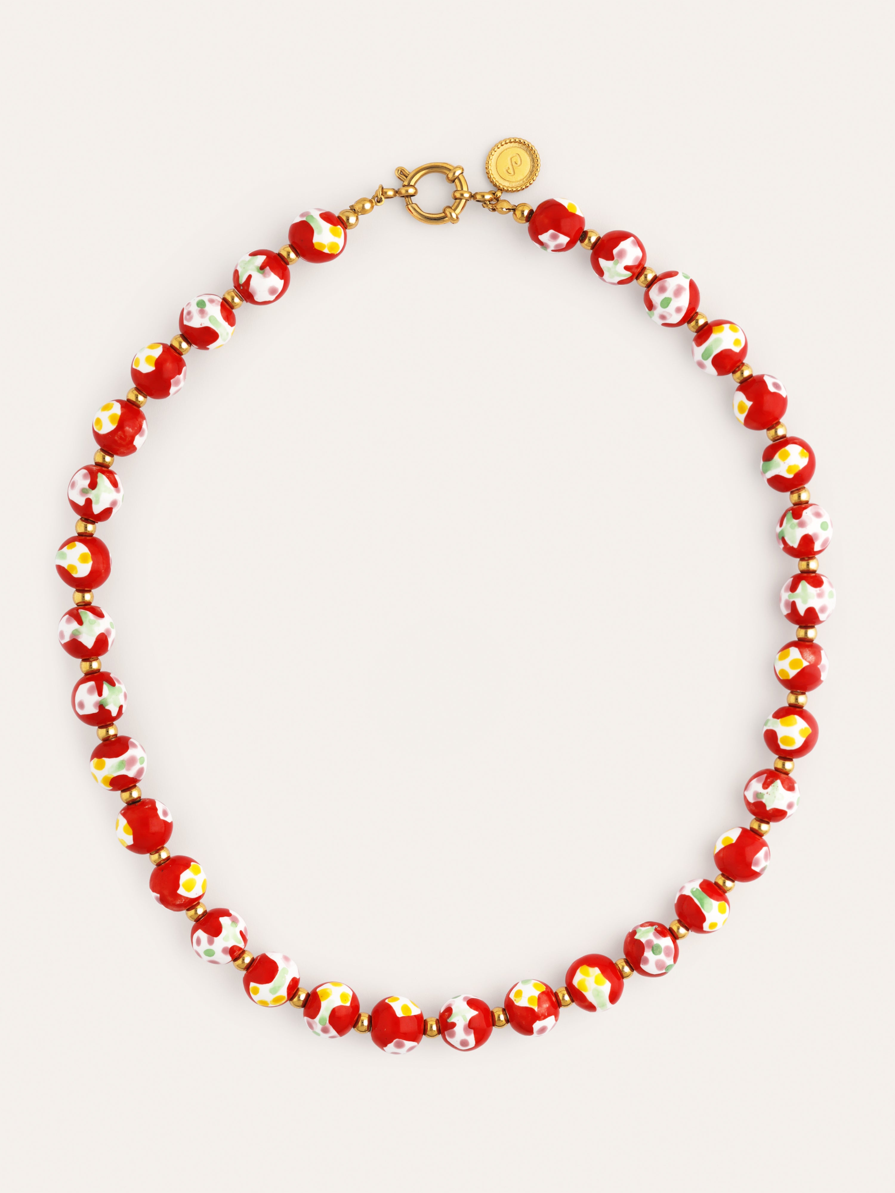 Carmesí Stainless Steel Gold Necklace