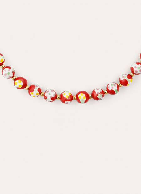 Carmesí Stainless Steel Gold Necklace