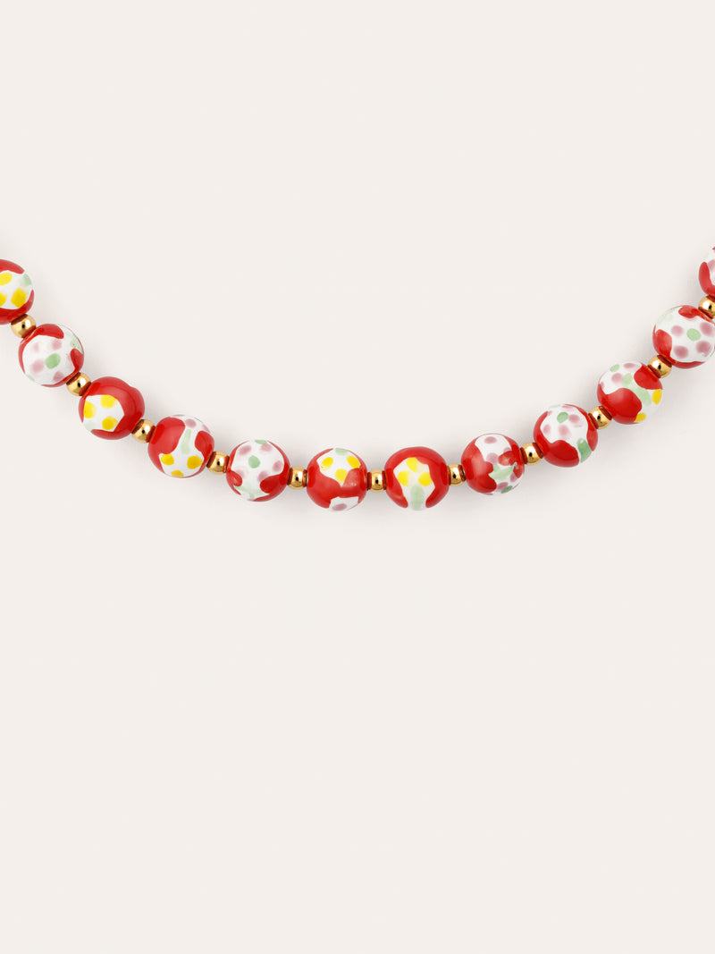 Collana Carmesí Acciaio Placcato Oro