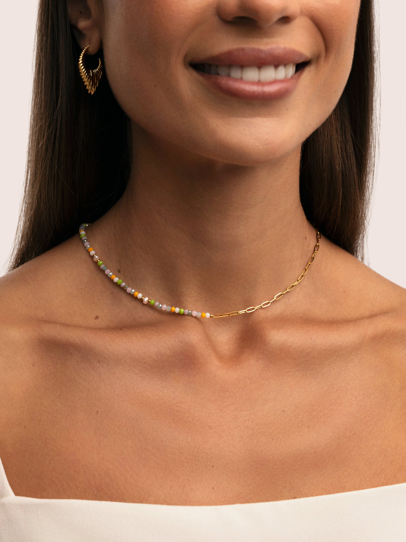 Nora Chic Stainless Steel Gold Necklace 