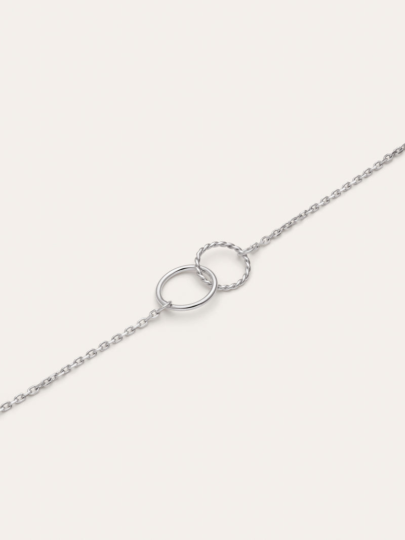 Collier Cercles Twist Acier