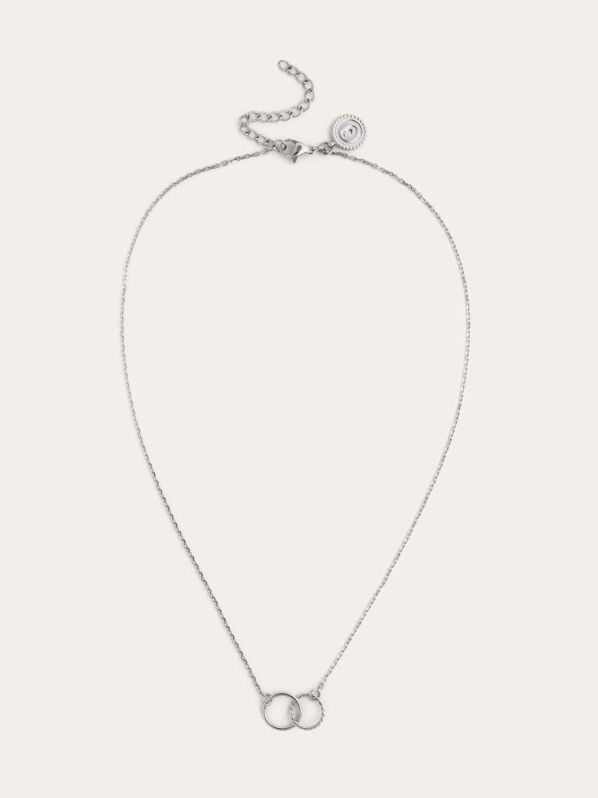 Collier Cercles Twist Acier - vista 4